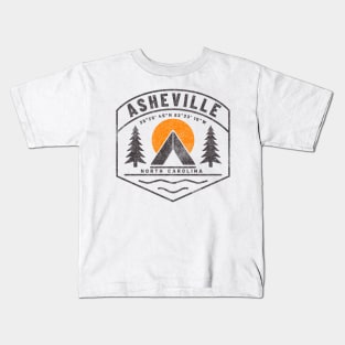 Visiting NC Mountain Cities Asheville, NC Kids T-Shirt